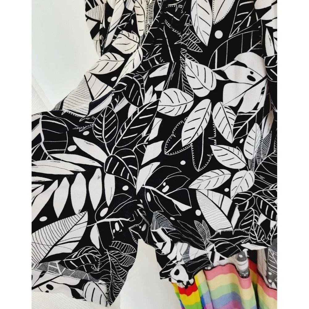 Eloquii Romper With Attached Rainbow Train Women Size 14 Festival (With Flaw) - Picture 11 of 12